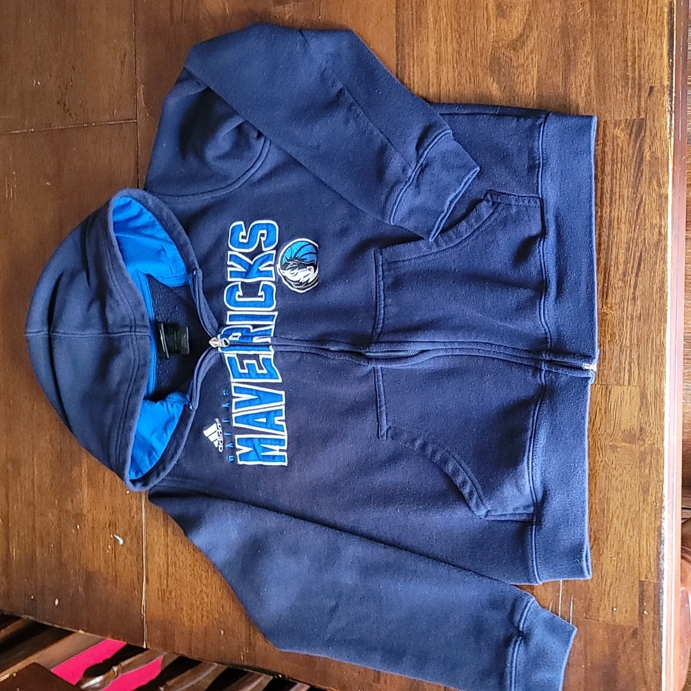 EUC MAVERICKS HOODIE Youth Size Large 14-16, Adidas
